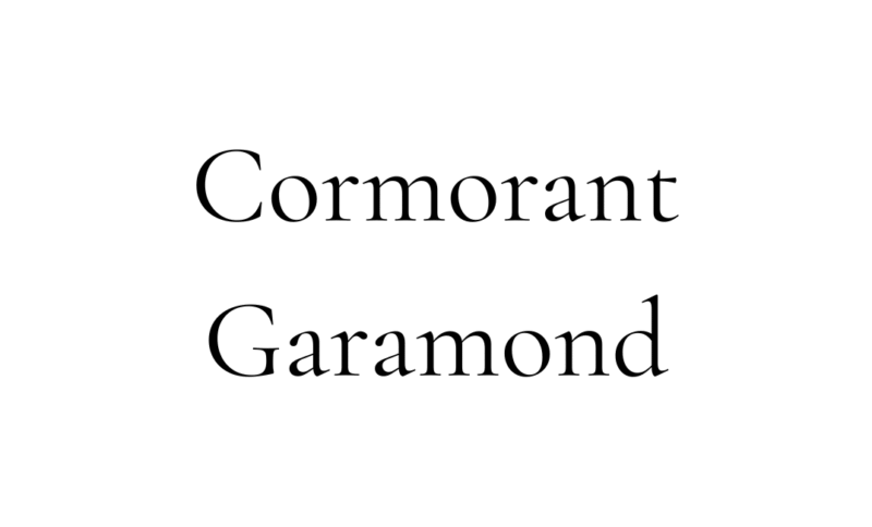 Cormorant Garamond