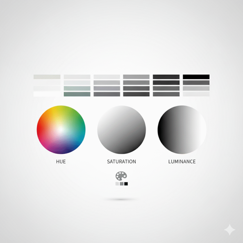 色相、明度
