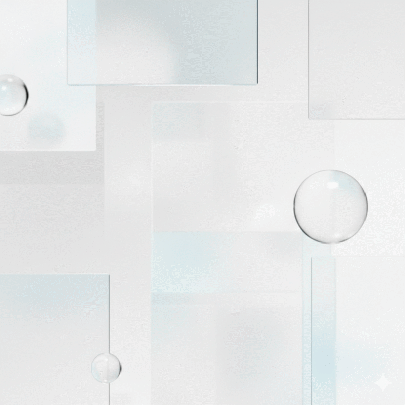 シャボン、透明感