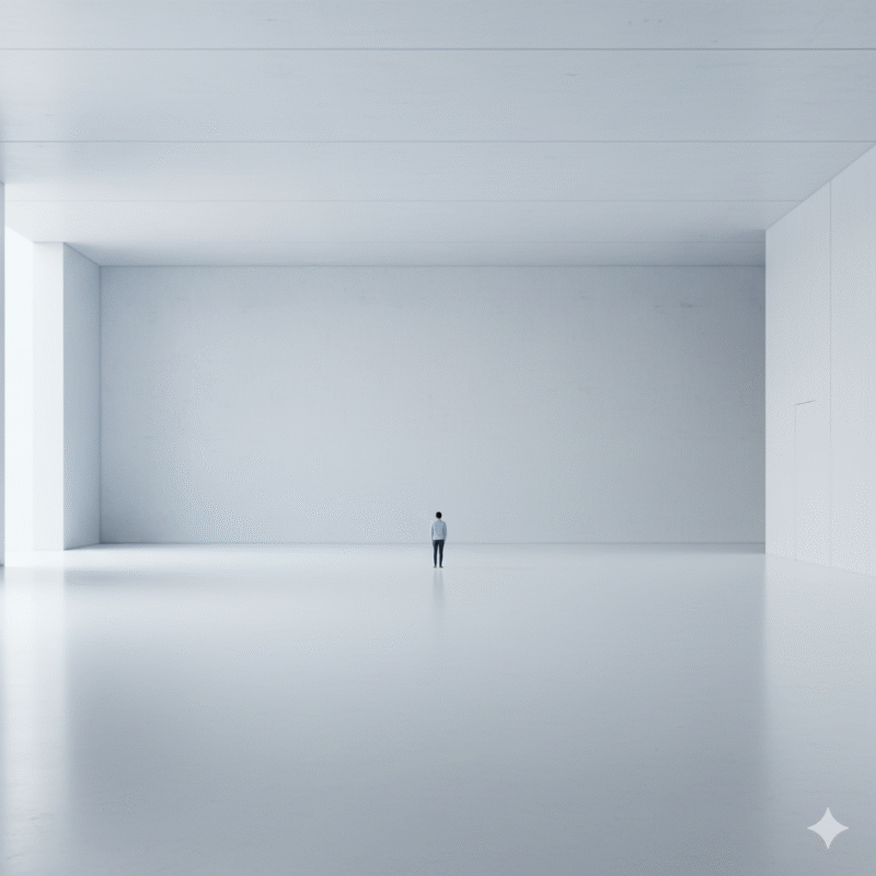 白い、人影、寂しい