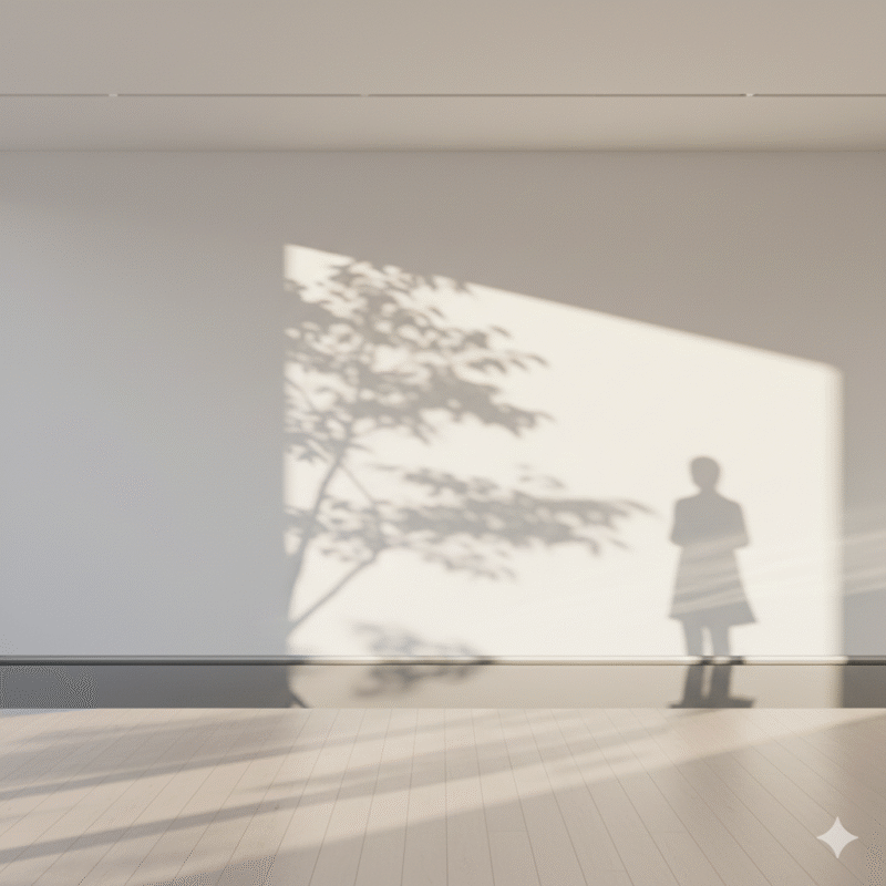 白、ベージュ、ミニマル、人、影