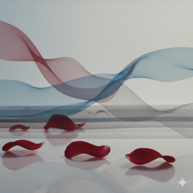 レイヤー、バラの花びら