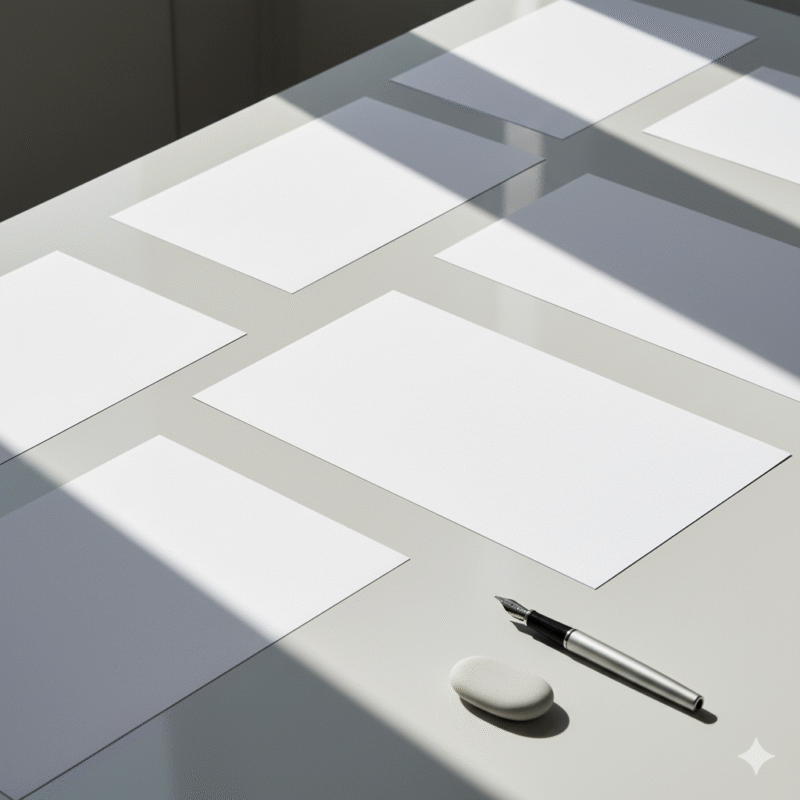 紙、並び、ペン