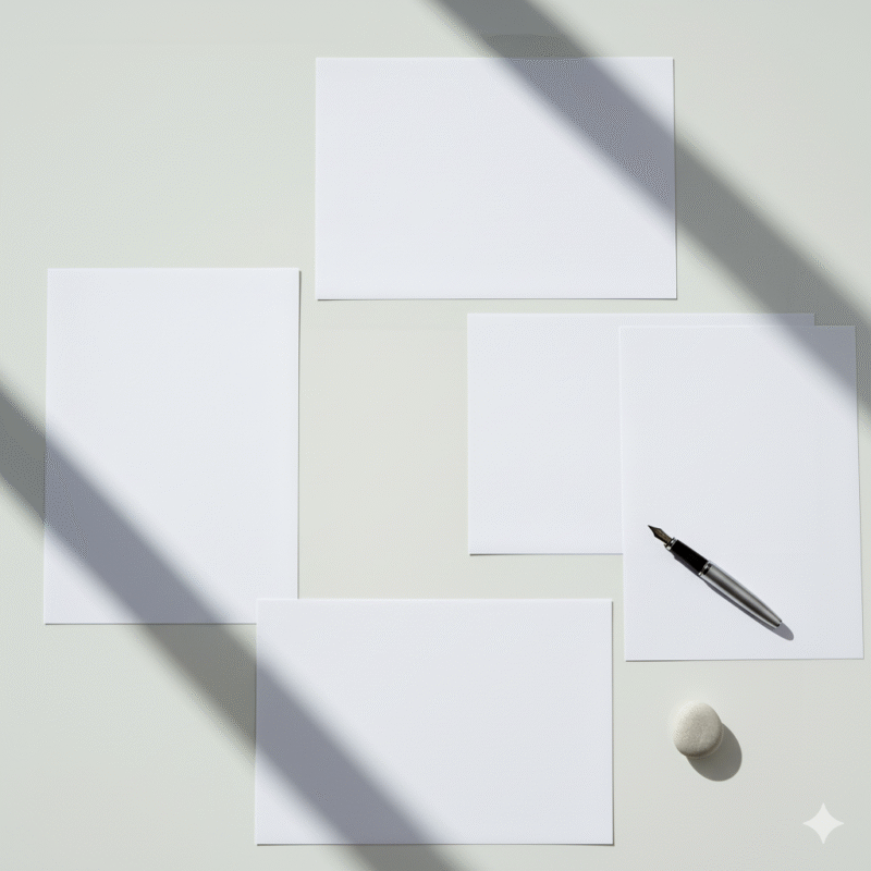 紙、四角、並び