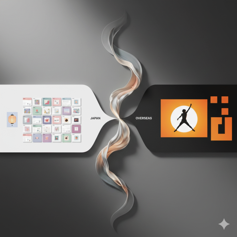 しおり、ひも、日本、海外、デザイン