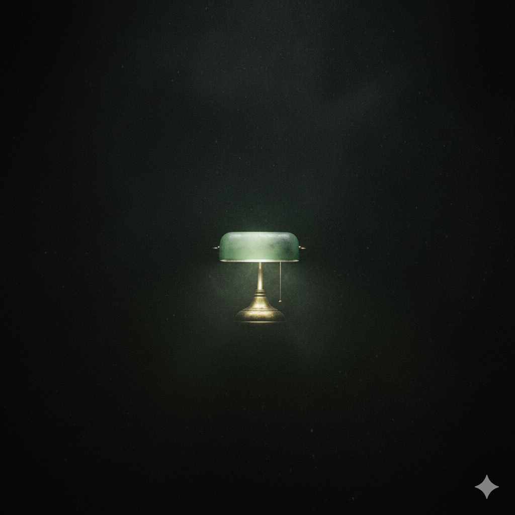 緑のランプ、暗い