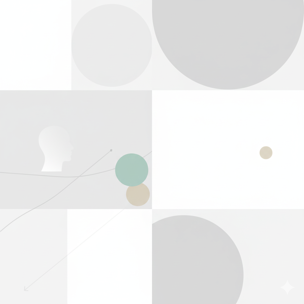 マス、人、グレー、白