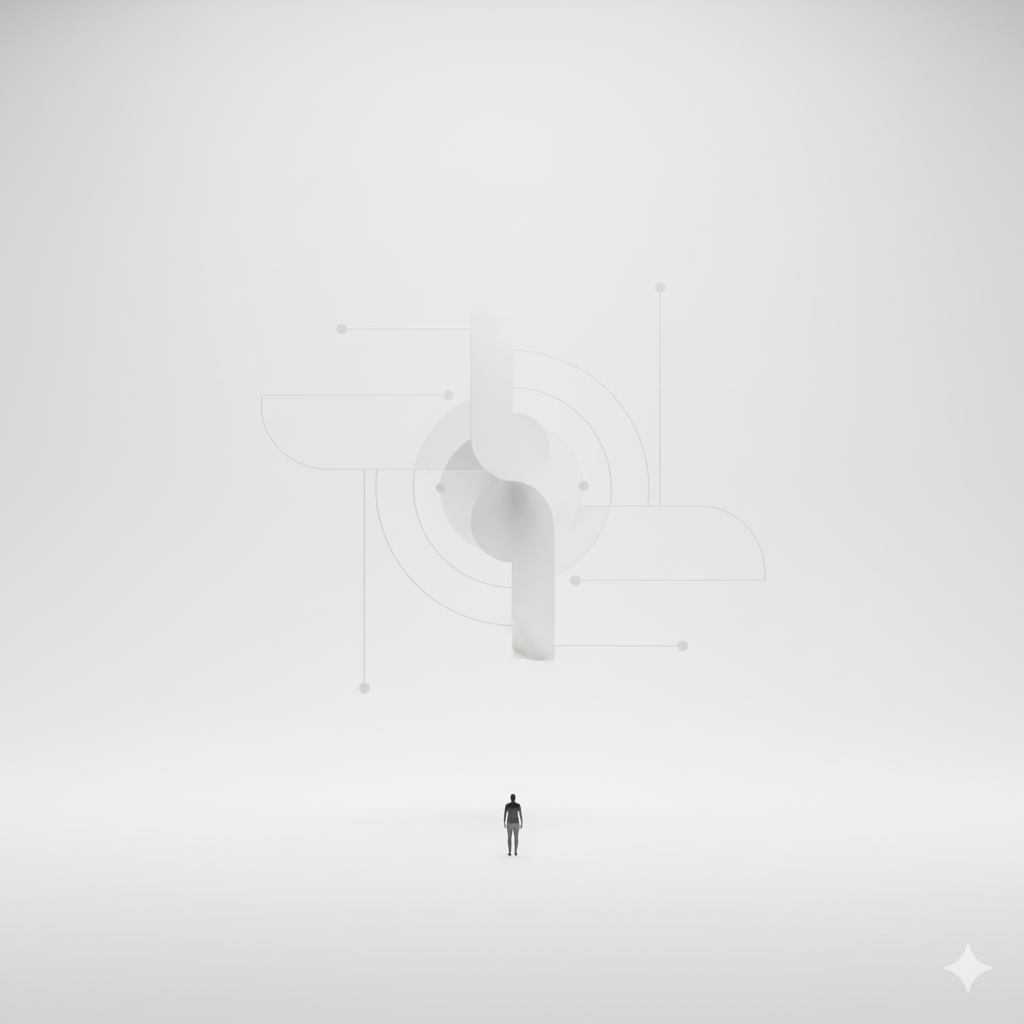 空間、広い、白、男性