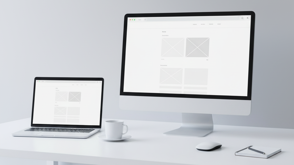 PC、白、デスク