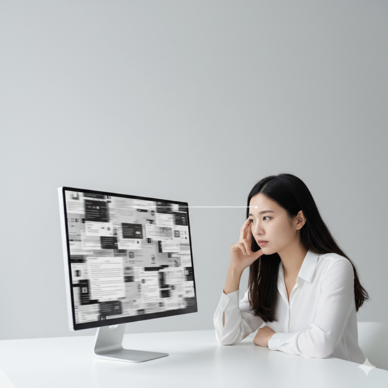 モノクロ、モニター、苦手