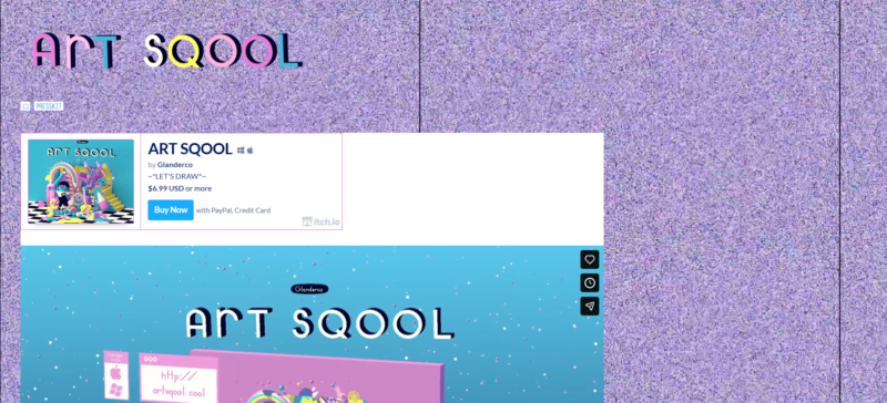 art sqool、ファーストビュー