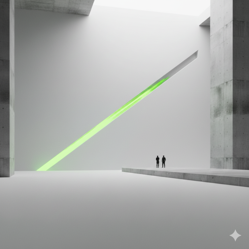 ネオン、黄色、光、差し込み、コンクリート、ミニマル