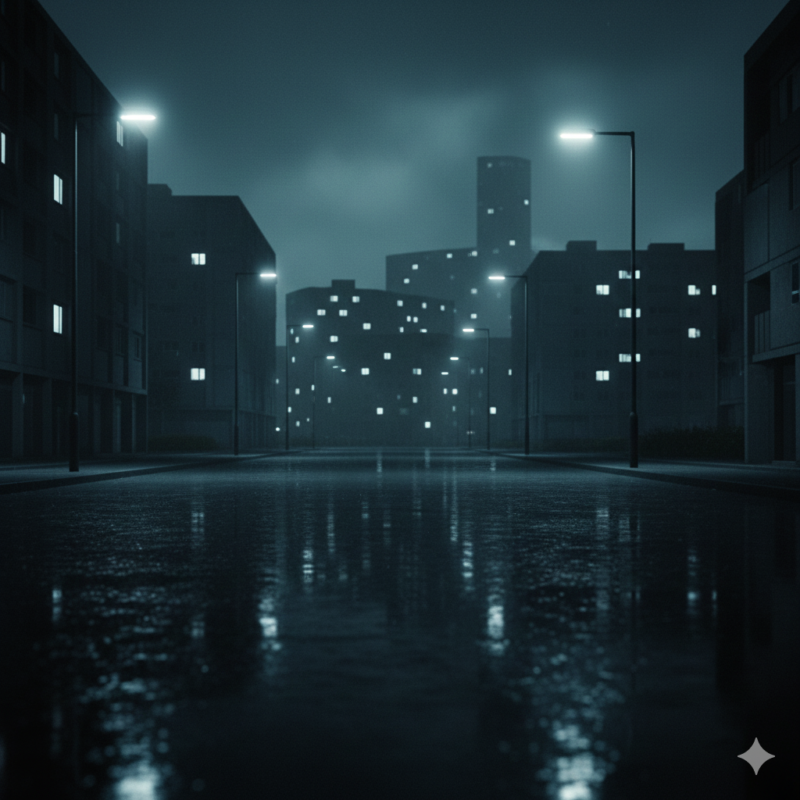 雨、ゴッサムシティ風