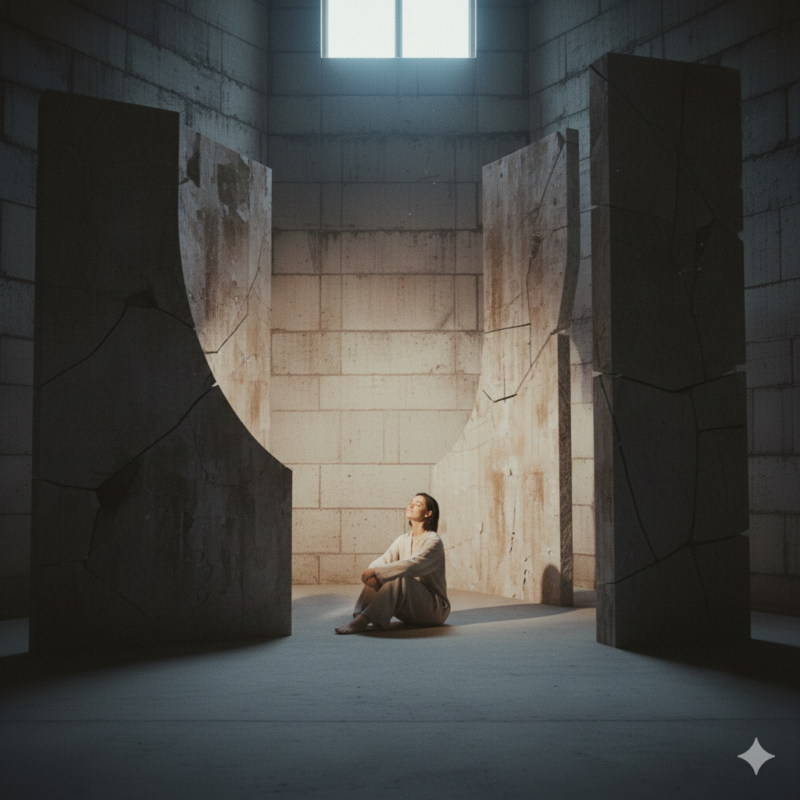 人、壁、囲われ