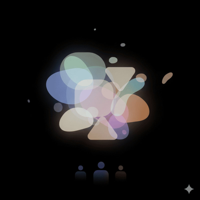 黒背景、カラフル、しゃぼん