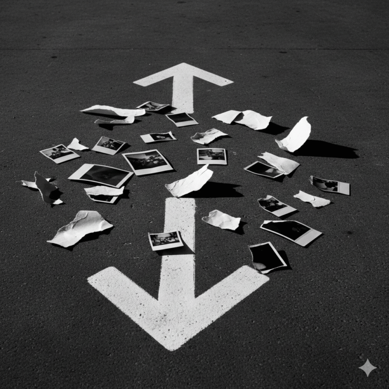 写真、方向、モノクロ