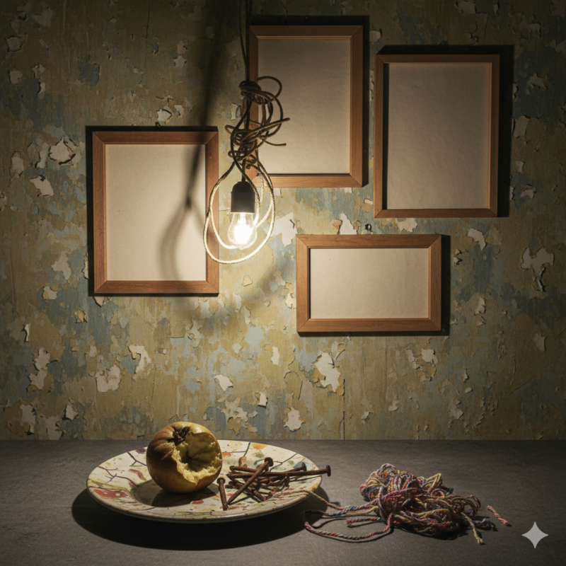 ランプ、テーブル