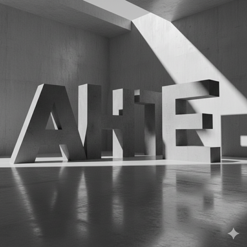 大文字、タイポグラフィー、ブルータリズム