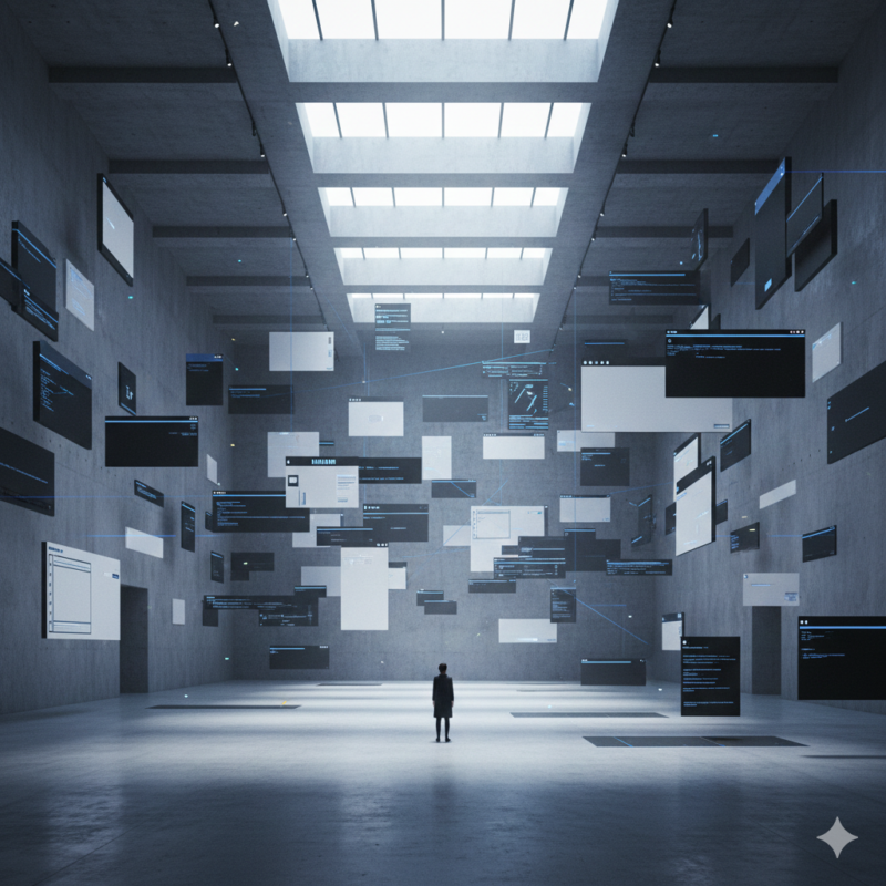 美術館、整頓、コンクリート