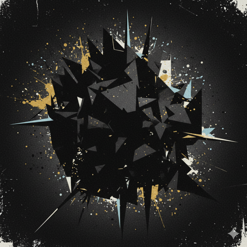 ブルータリズム、岩、黒