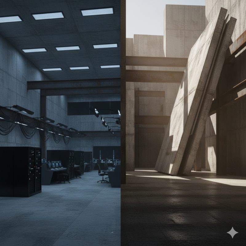 対比、光、暗い部屋