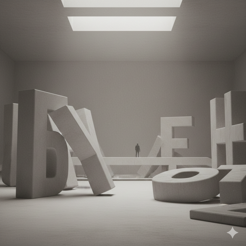 大文字、タイポグラフィー、ブルータリズム