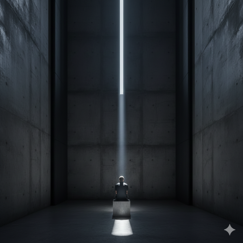 暗い部屋、一筋の光