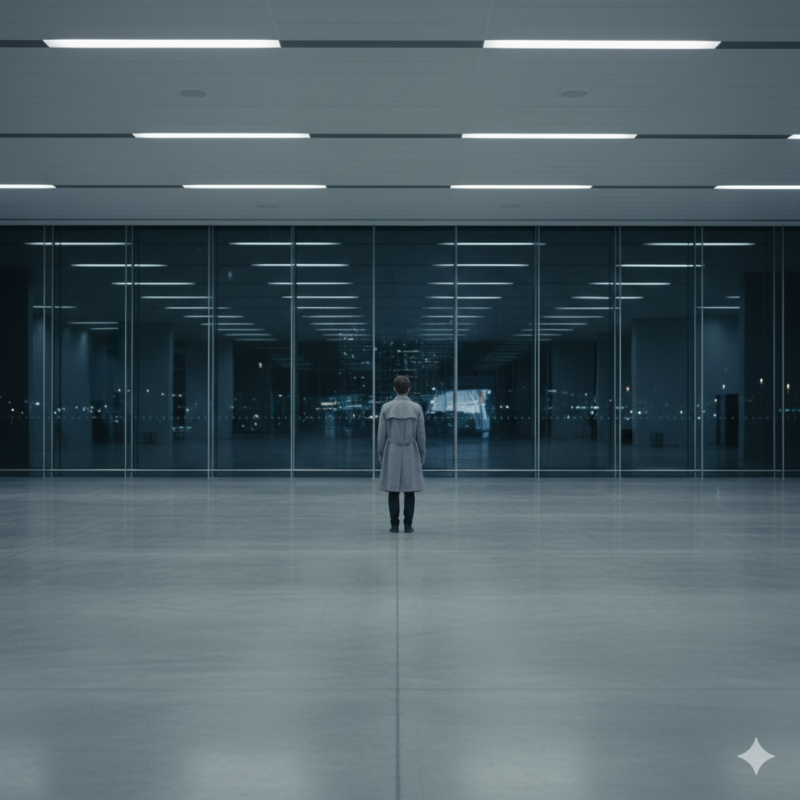 オフィスビル、人、窓