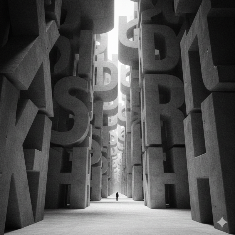 大文字、タイポグラフィー、ブルータリズム、骨格