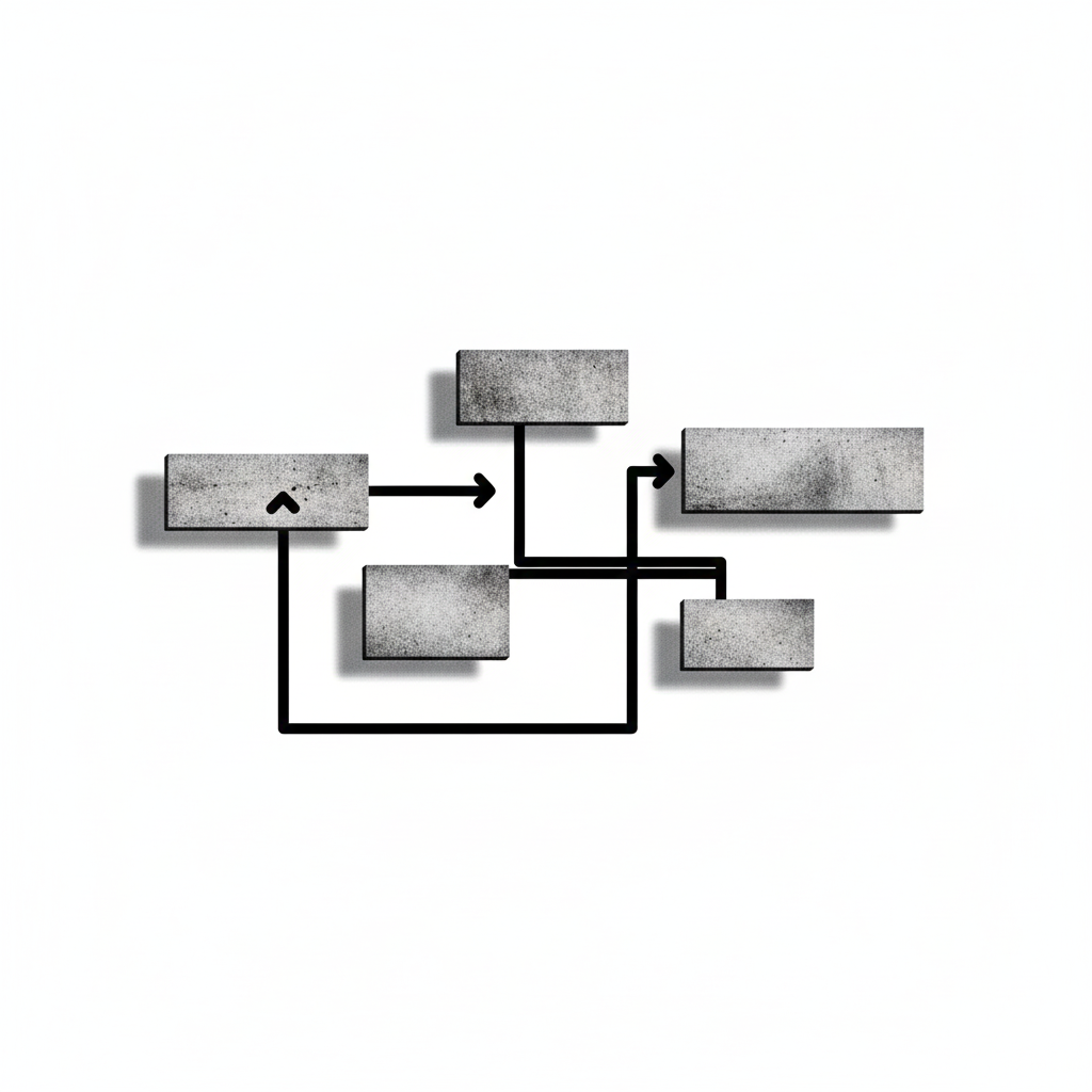 組織図、コンクリート、ブルータリズム