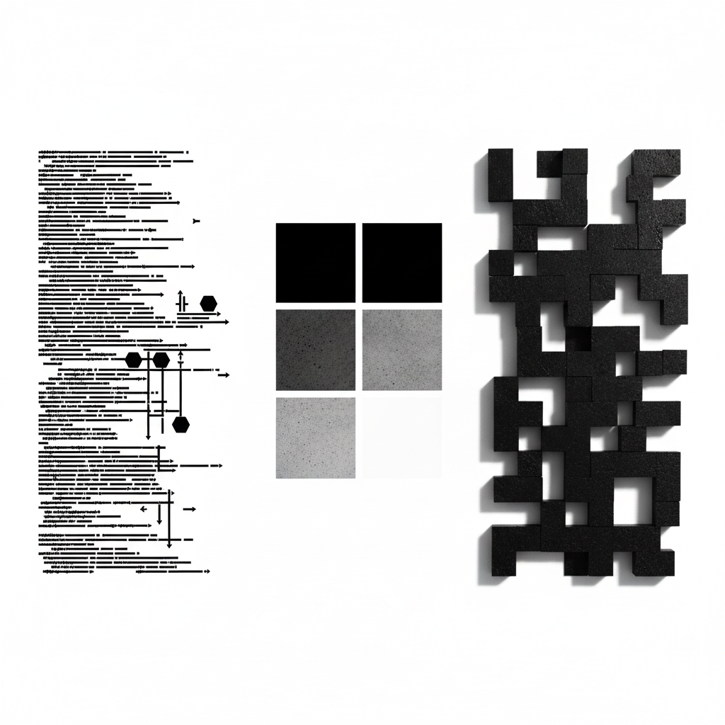 モノクロ、コンクリート、集合