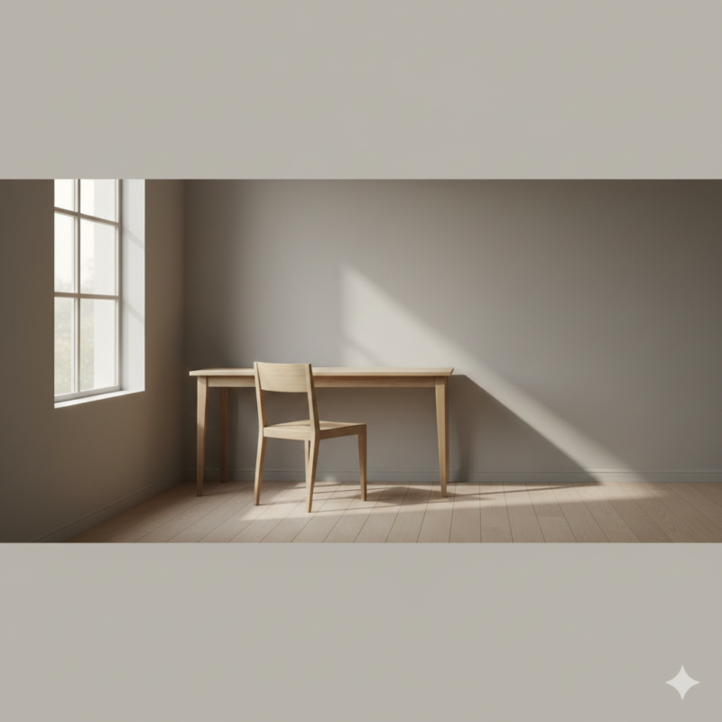 木、デスク、窓