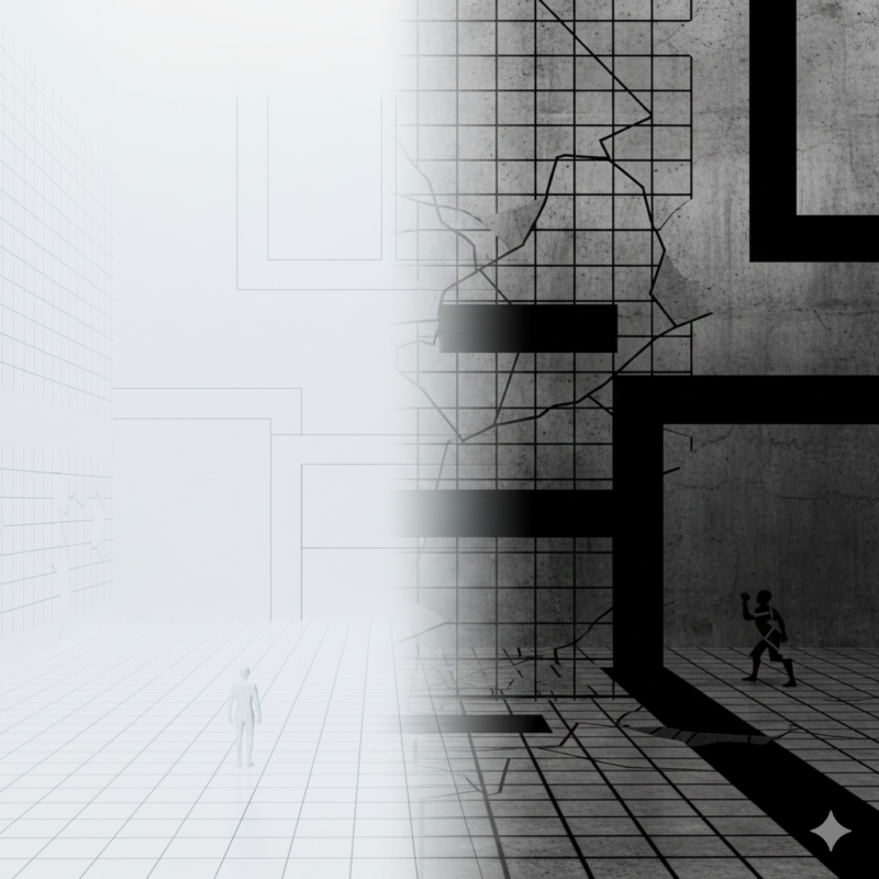 ミニマル、ブルータリズム、対比