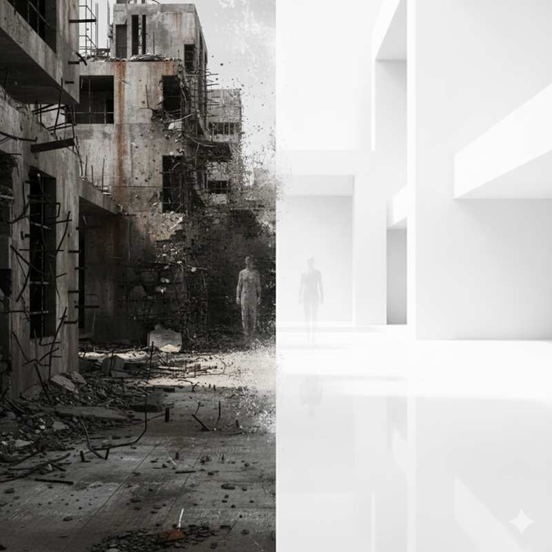 ブルータリズム、ミニマル、比較