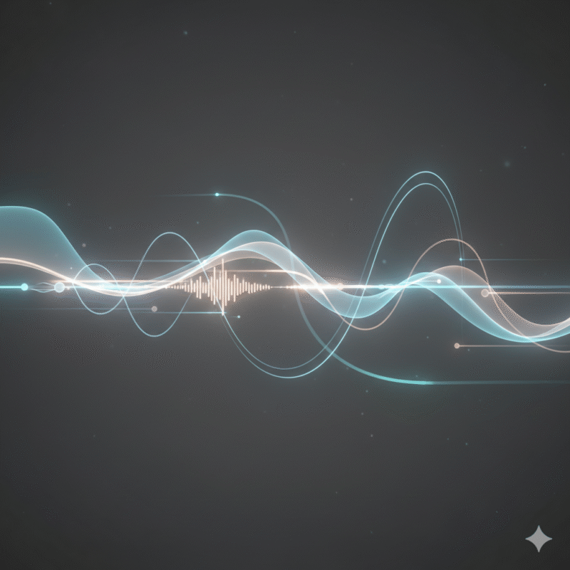 波形、カラフル、黒地