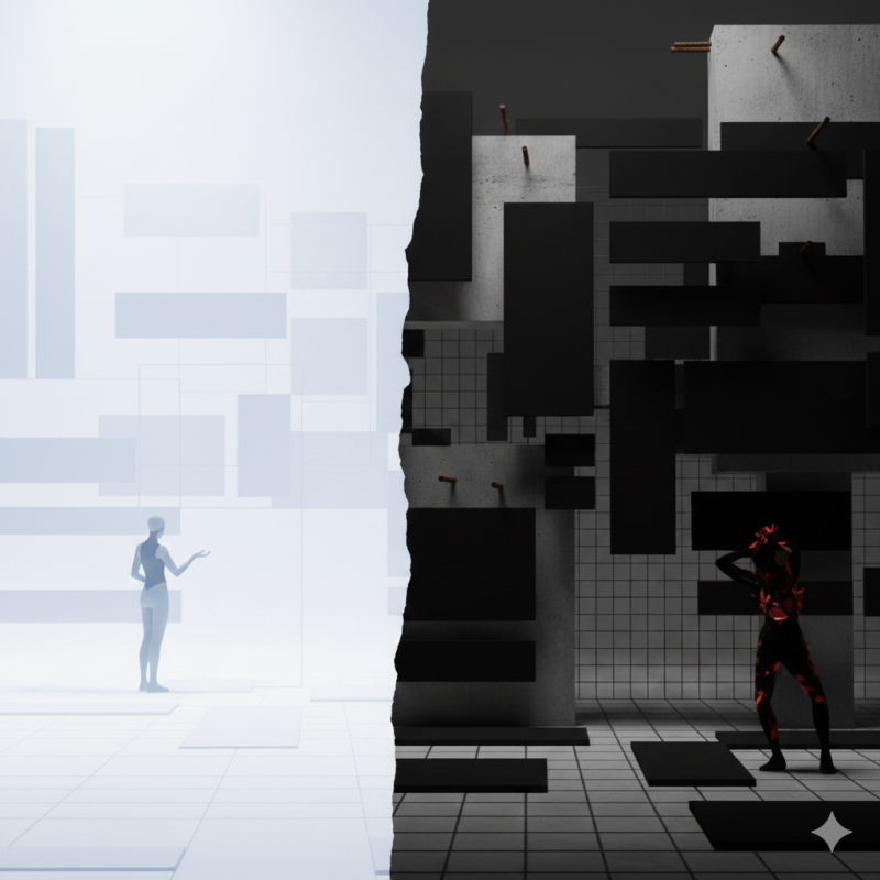 ミニマル、ブルータリズム、対比