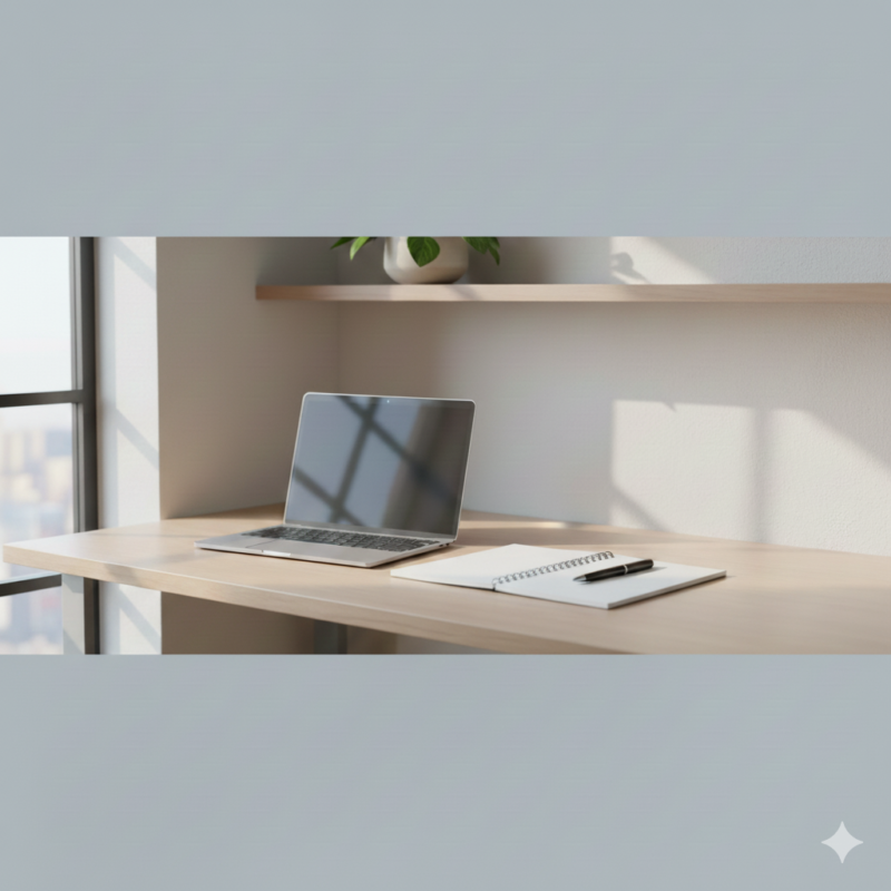 ノート、デスク、PC